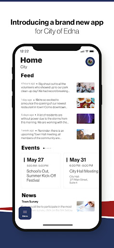 Android application City of Edna screenshort