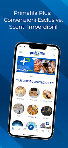 Android application Primafila Convenzionati Coupon screenshort