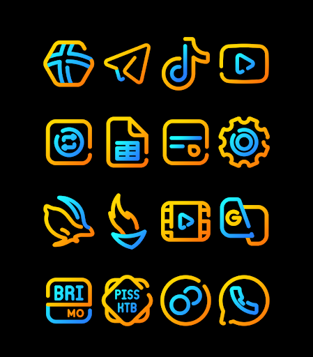 Screenshot of Nuclear - Lines Icon Pack