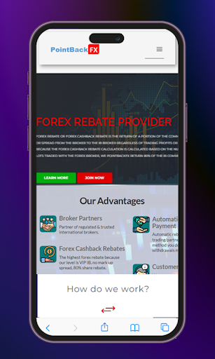 Android application Pointbackfx screenshort