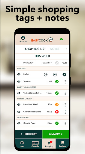 EasyCook - Plan, shop and cook Screen 2