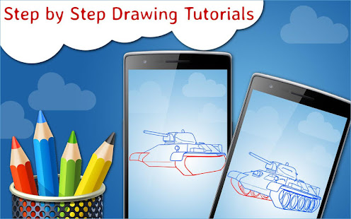 How to Draw Tanks Step by Step Drawing App 13.0 APK screenshots 13