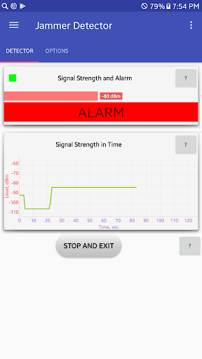 Jammer Detector Screen 2
