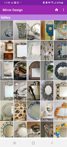 Android application Amazing Mirror Design Gallery screenshort
