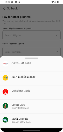 Ghana Hajj App Screen 3