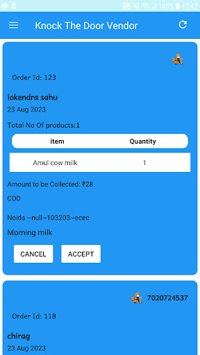 Android application Knock The Door Vendor screenshort
