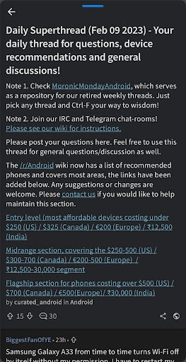 Mellow for Reddit Screen 2