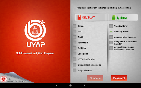 UYAP Mobil Mevzuat Screenshot