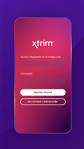 Android application Xtrim App screenshort