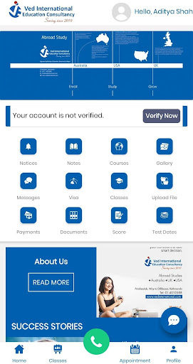 Android application Ved International Education Co screenshort