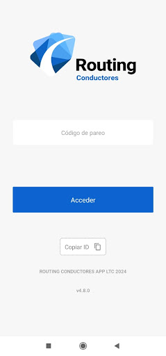 Android application Routing Conductores screenshort