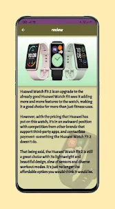 Huawei Watch fit 2 Guide