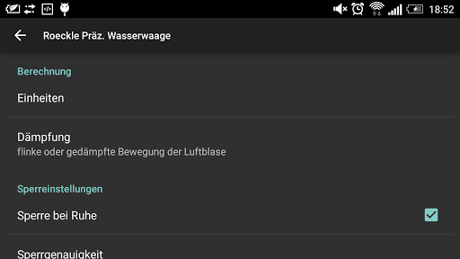 Android application Roeckle spirit level screenshort