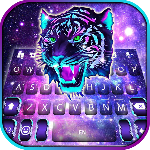 Galaxy Tiger Keyboard Backgrou logo