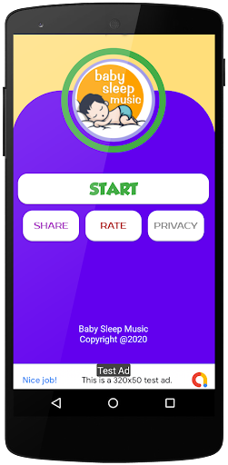 Android application Baby Sleep Music screenshort