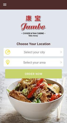 Android application Jumbo Chinese & Thai Take Away screenshort