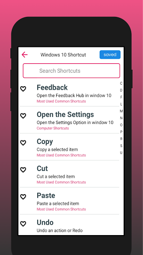 Computer shortcut keys