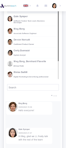 Alumni Reach Screen 2