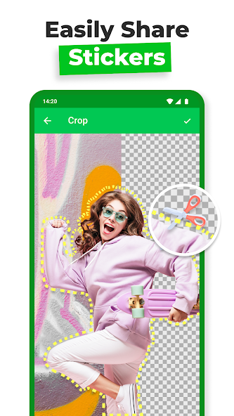 Crear stickers - WAStickerApps 1.9.8.2 APK + Мод (Unlimited money) за Android