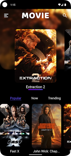 Android application Movie App screenshort
