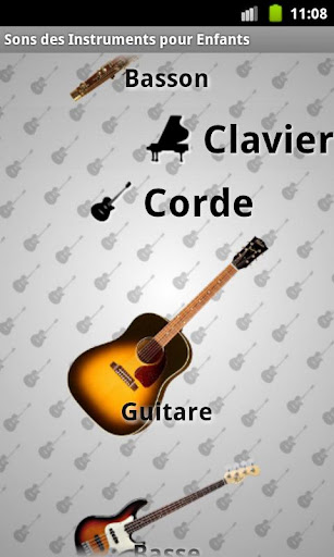 Android application Instrument Sounds screenshort