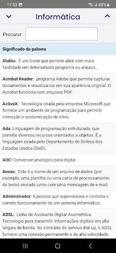 Visualização do aplicativo