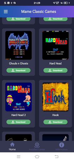 Mame Classic Games Screen 2