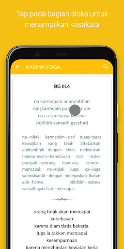 Bhagawad Gita Bahasa Indonesia Screen 2