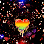 Cover Image of Download Rainbow Melt Heart - Wallpaper  APK