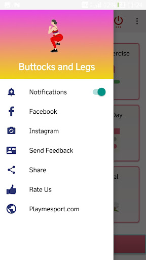 Android application Leg Exercises screenshort