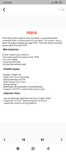 Car Code Reader OBD-2 Screen 2