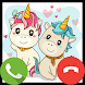 Fake Call Unicorn Game - Androidアプリ