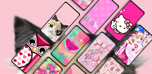 Girly Pink Wallpaper Cute HD 4K 1.0.0 APK + Мод (Unlimited money) за Android