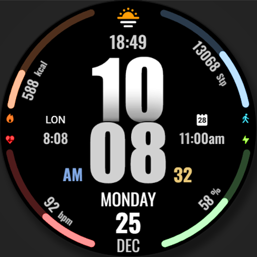 WFP 317 Digital watch face Logo