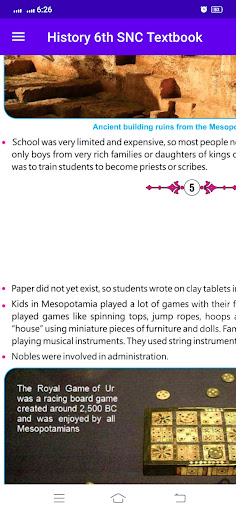 History 6th SNC Textbook Screen 3