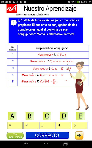 Propiedades del conjugado de u Screen 3