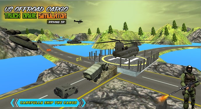 #1. US Offroad Military Driver 3d (Android) By: Gaming Squares