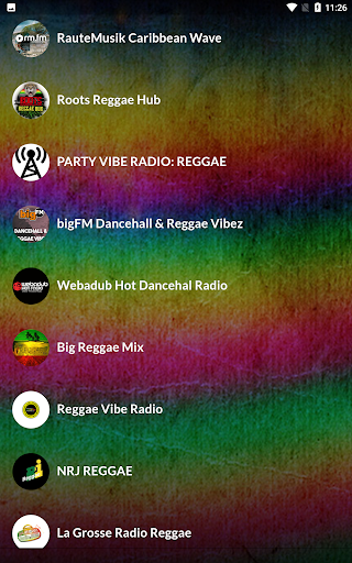 Reggae Music Radio Screen 2