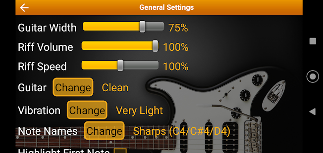 Guitar Riff Screenshot