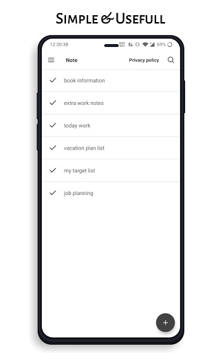 DpkNotes - Simple Notepad App Screen 2