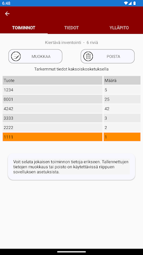 Varastomatti Screen 3