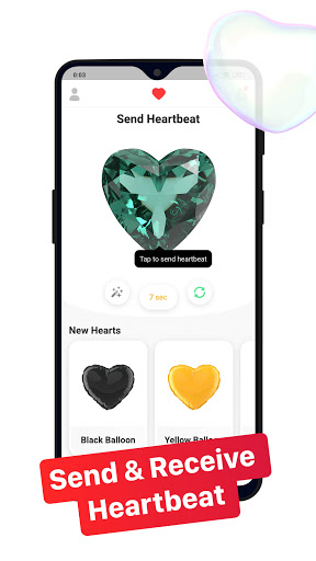 Android application Feel: Send & Save Heartbeat screenshort