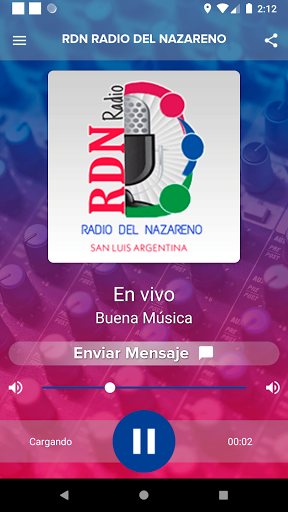 Android application Rdn radio del nazareno screenshort