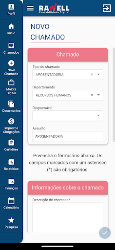 Rawell Contabilidade Digital Screen 2
