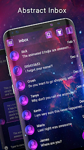 Neon led SMS Messenger theme Unknown