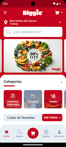 Android application Biggie Express screenshort