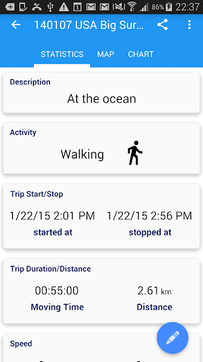 Track My Trip - GPS Tracking Screen 3