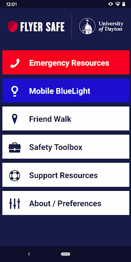 Android application Flyer Safe screenshort