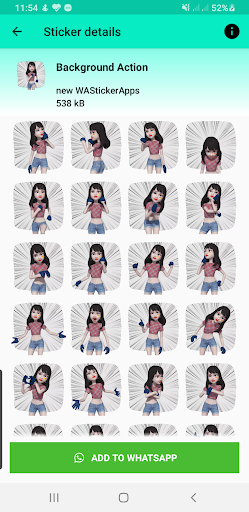 moving sticker for whatsapp gi Screen 2