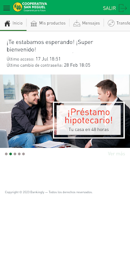 Android application Cooperativa San Miguel, Inc. screenshort